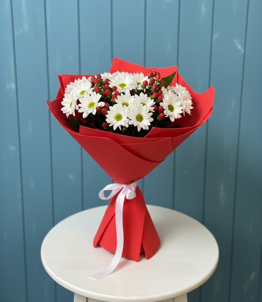 Букет цветов из: Хризантемы в Палехе