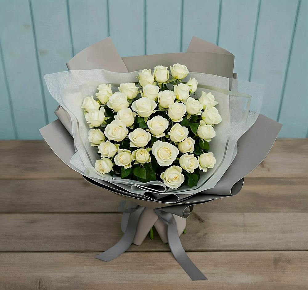 Букет Белоснежная нежность в Палехе