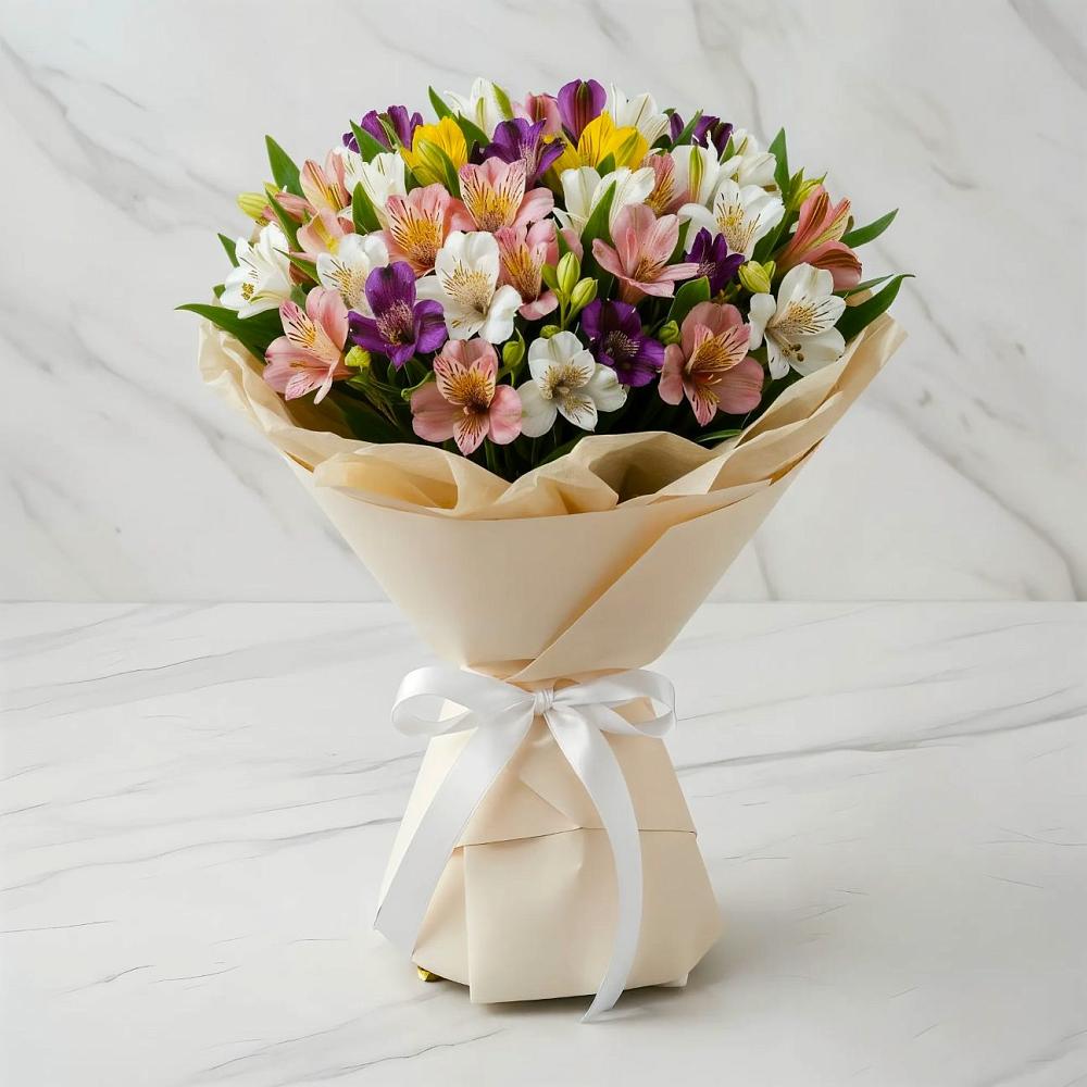 Букет цветов из: Альстромерии в Палехе