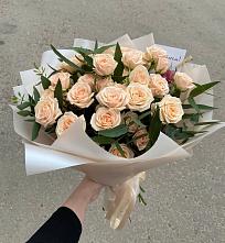 Букет Кремовые розы Латте в Палехе