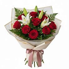 Букет цветов из:  Лилии и Розы в Палехе