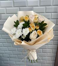 Букет цветов из:  Розы и Хризантемы в Палехе