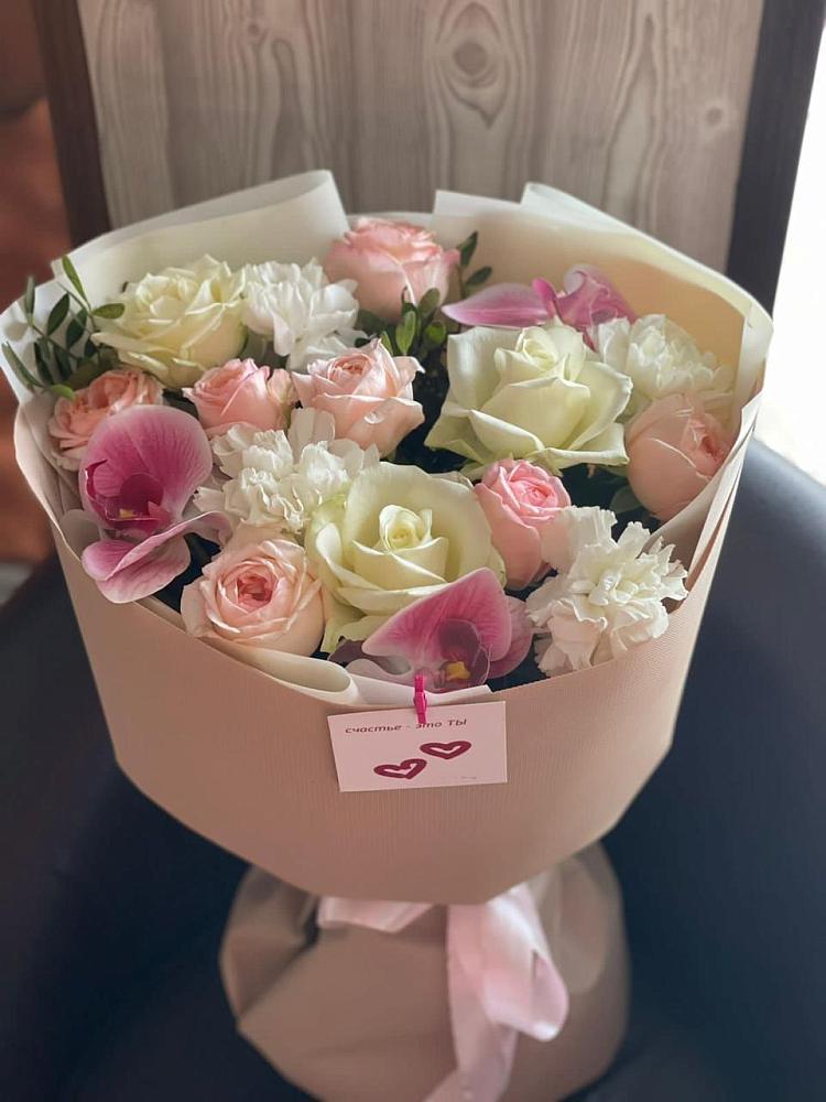 Букет цветов из: Орхидеи, Розы и Гвоздики в Палехе