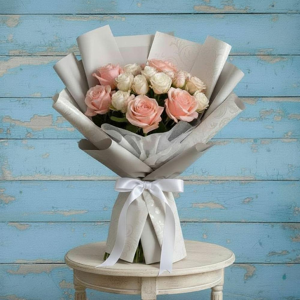 Букет цветов из: Розы в Палехе