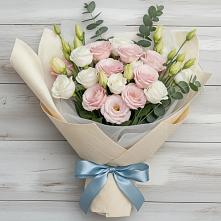 Букет цветов из:  Лизиантусы #REPLACE_PRED# Палехе