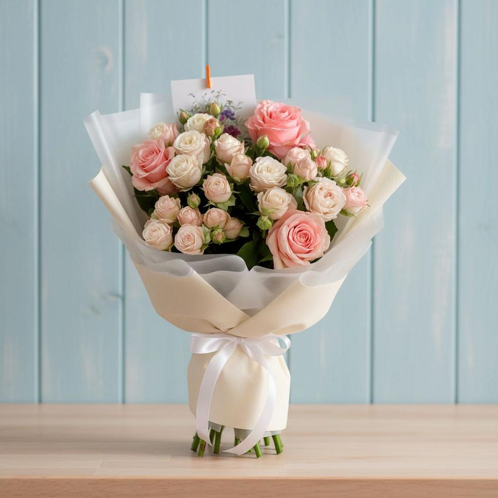 Букет цветов из: Розы в Палехе