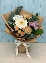 Букет цветов из:  Герберы и Хризантемы в Палехе