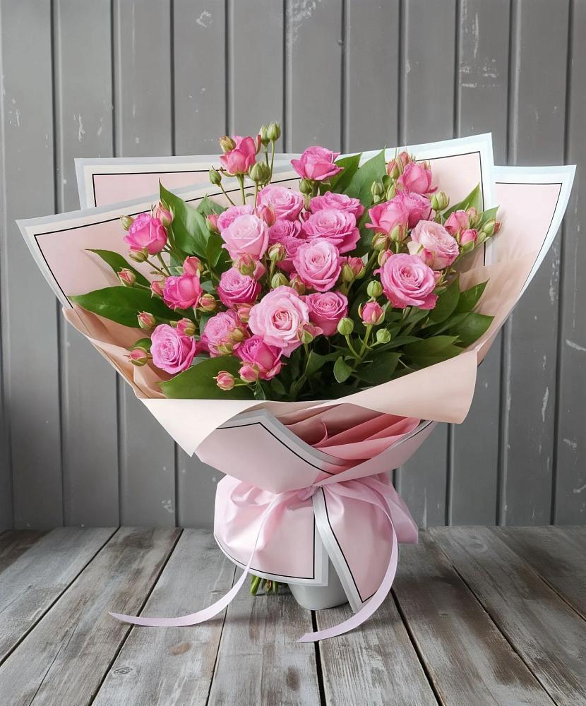 Букет Розовый кустик в Палехе