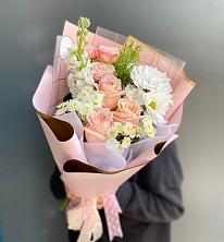 Букет цветов из:  Хризантемы и Розы в Палехе