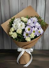 Букет цветов из:  Хризантемы и Розы в Палехе