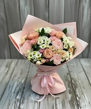 Букет цветов из:  Гвоздики, Розы и Хризантемы в Палехе