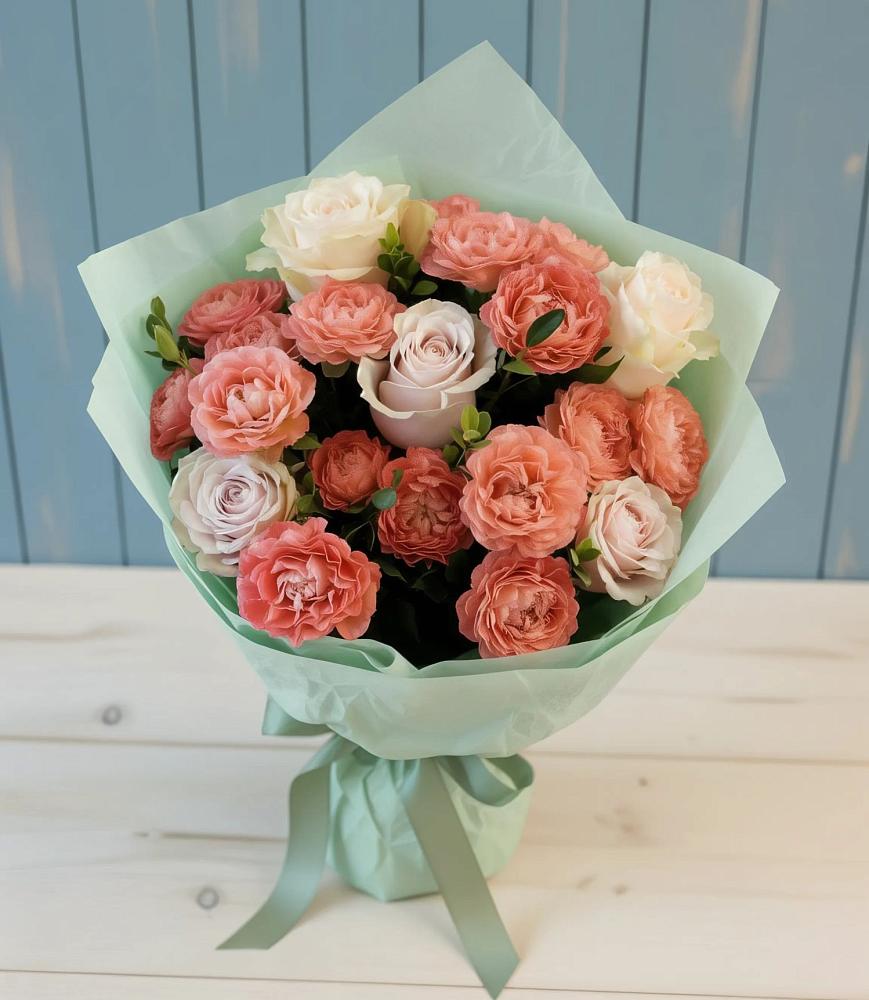 Букет цветов из: Розы в Палехе