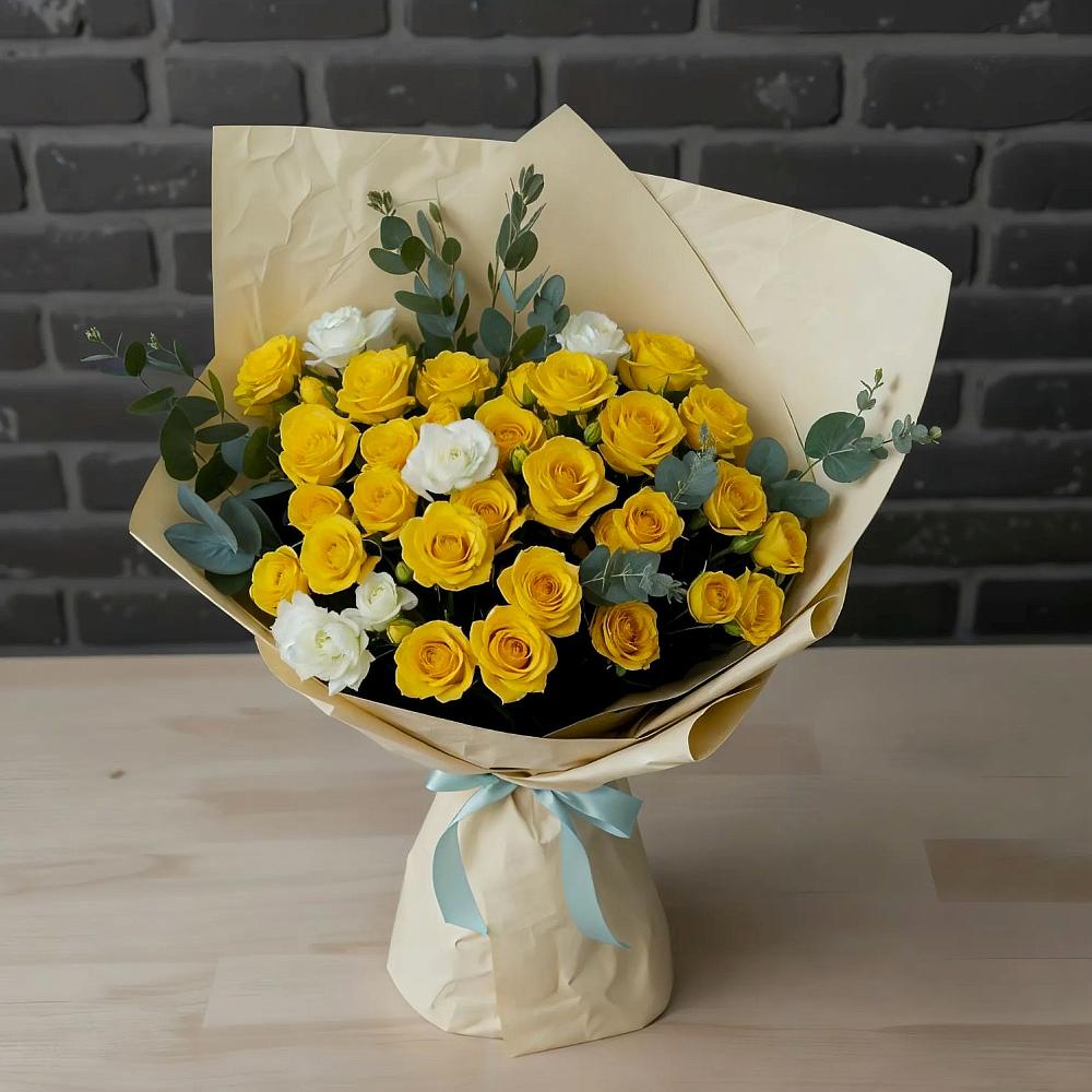 Букет цветов из: Розы в Палехе