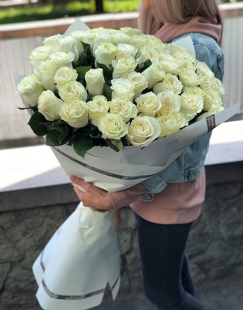 35 Белых роз в Палехе Букет 35 Белых роз в Палехе