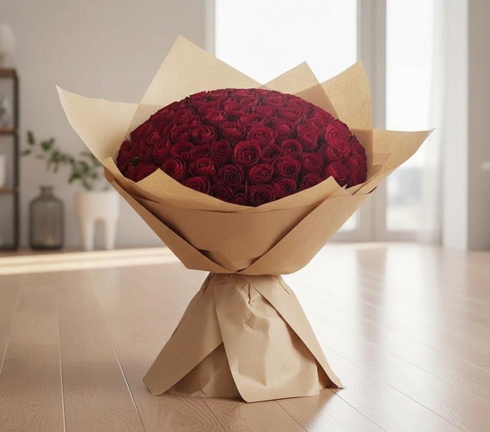Букет 101 Красная роза в Палехе