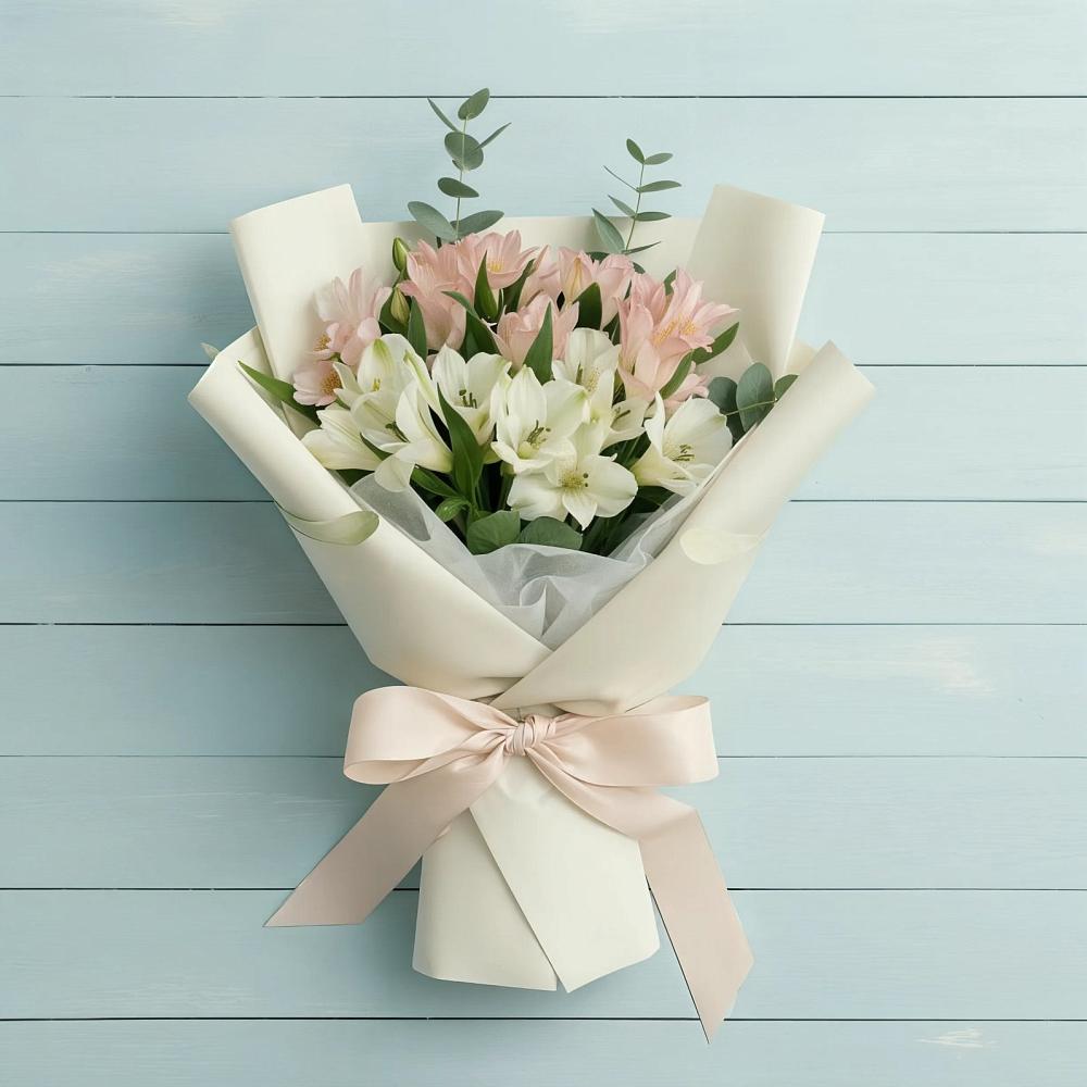 Букет цветов из: Альстромерии в Палехе