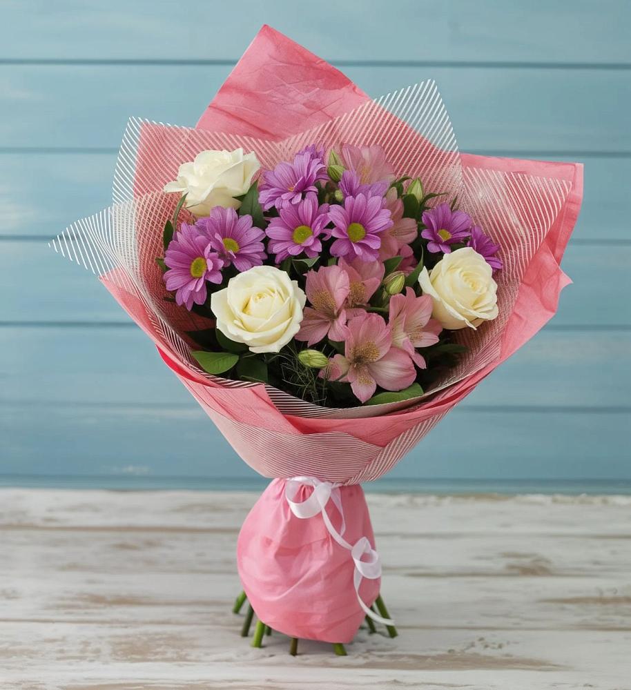 Букет цветов из: Герберы в Палехе