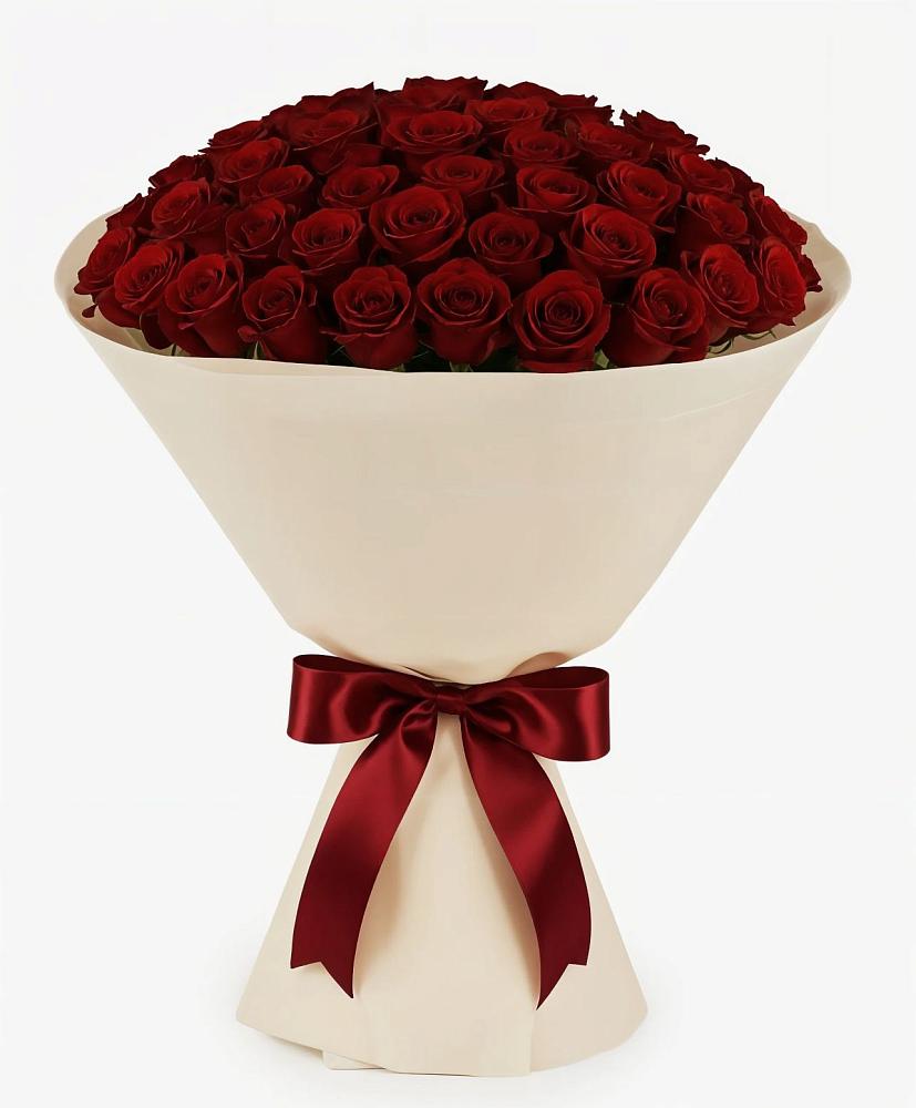 Букет 101 Бордовая роза Блэк Бакарра в Палехе