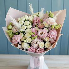 Букет цветов из:  Альстромерии и Розы в Палехе